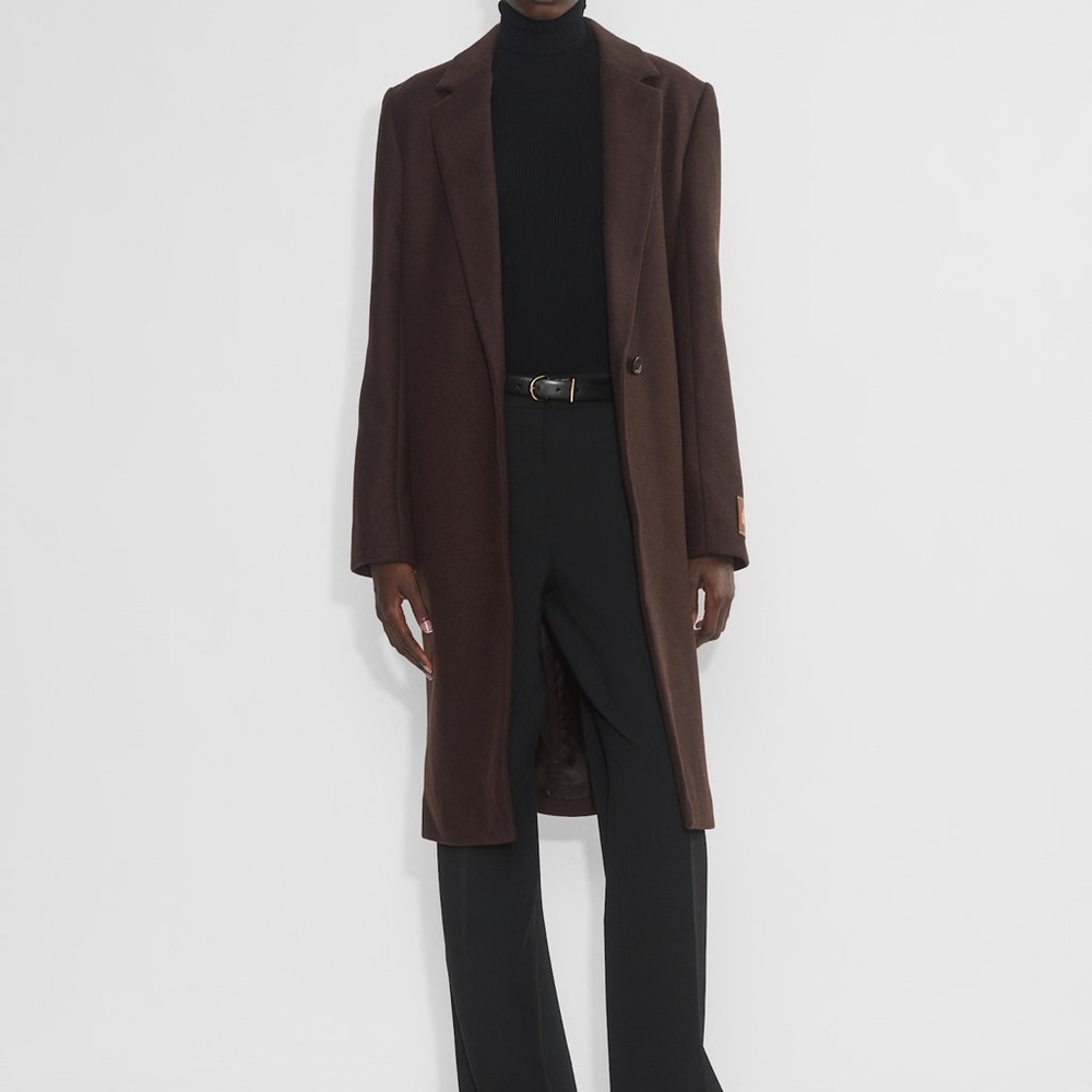 Aritzia Dark Brown Stedman Coat